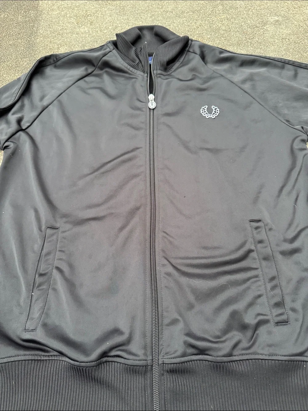 Fred Perry Black Track Jacket - Picture 8 of 8